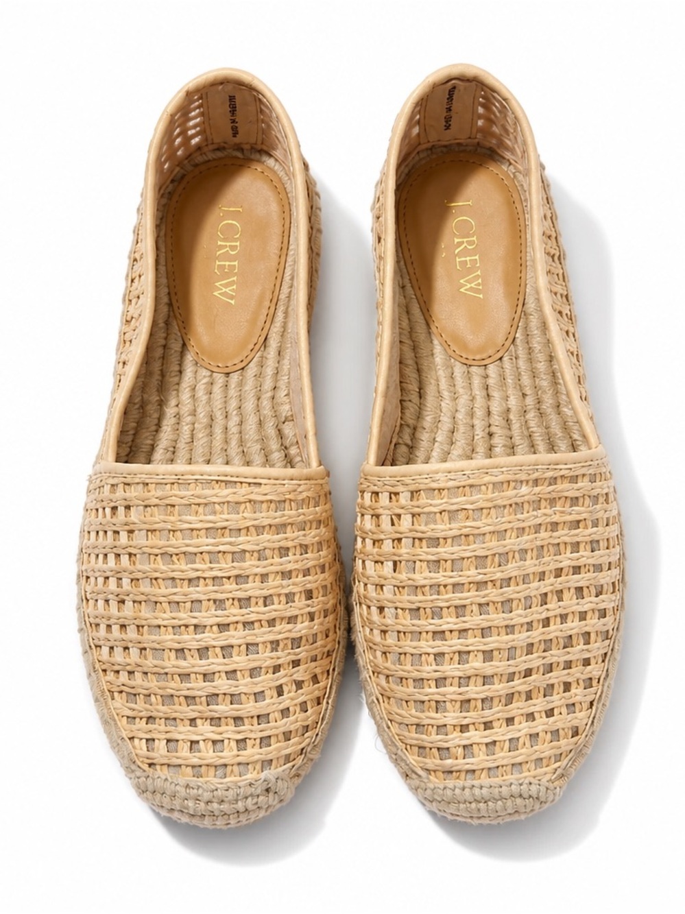 J.Crew Woven Espadrille Slip -on Flats